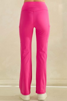 Women's Buttery Soft High-Waisted Straight Leg Active Pants with Side Pockets style 2