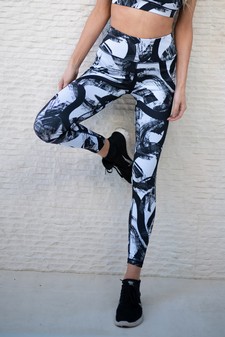 Women’s Paint Streak Activewear Leggings - Top: ACTPT023