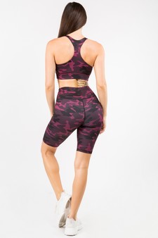 Women’s Can You See Me Pink Camo Activewear Set style 3