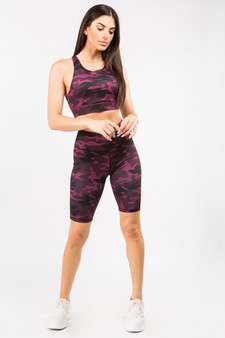 Women’s Can You See Me Pink Camo Activewear Set style 4