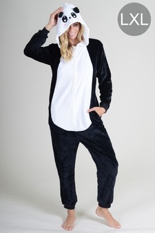Plush Panda Animal Onesie Pajama Costume - (6pcs L/XL only)