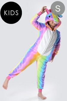 Kid's Rainbow Stripe Unicorn Onesie (6pcs Small only)