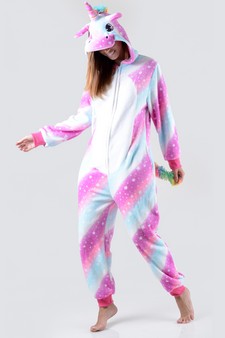 Plush Unicorn Multi Star Onesie