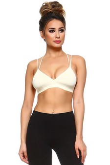 Deep V Neckline w/ Double Strap Bralette