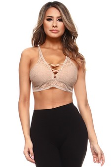 Sheer Lace Caged Bralette