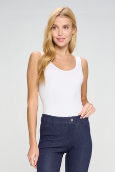 Reversible V-Neck Basic Tank Top Bodysuit style 2