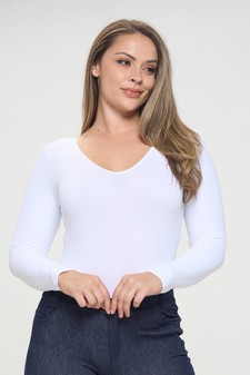 Women’s Seamless Body Contour Long Sleeve Bodysuit style 2