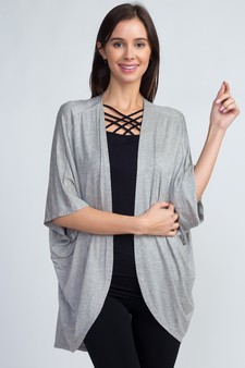 Women's Short Sleeve Open Front Cardigan