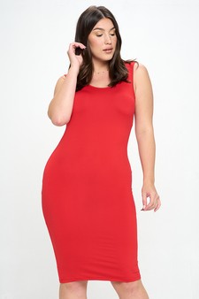 Scoop Neckline Body-Con Dress (XL only) style 4