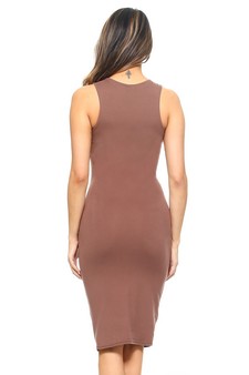 Women's Crew Neckline Body-Con Dress style 5