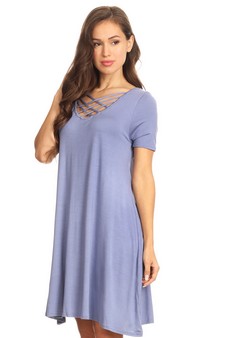 Crossed Strap Front Swing Dress ***NY ONLY***