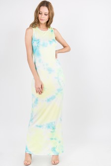 Knit Tie Dye Maxi Dress