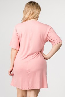 Women's Two Pocket T-Shirt Dress style 4