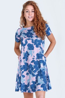Women's Floral Blossom Dress with Pockets style 2