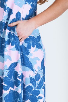 Women's Floral Blossom Dress with Pockets style 6