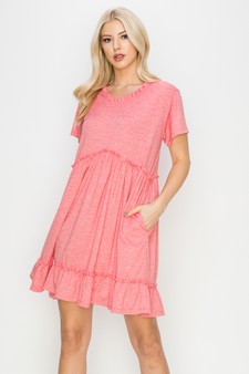 Women’s Flared Hem Layered Dress