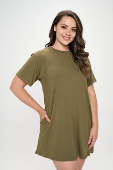 Women’s On The Go T- Shirt Dress With Pockets