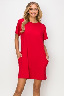 Women’s On The Go T- Shirt Dress With Pockets