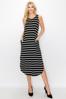 Women’s Casual Days Striped Maxi Dress