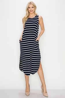 Women’s Casual Days Striped Maxi Dress