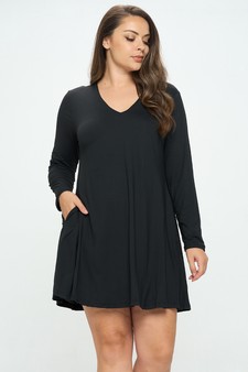 Women’s Pretty in Fall Long A-Line Dress