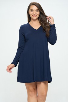 Women’s Pretty in Fall Long A-Line Dress