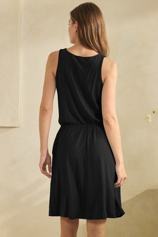 ETA 05/07/26- French Terry Button Accent Drawstring Dress with Pockets style 2