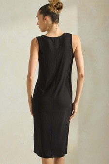 Women's Ribbed V-Neck Tank Dress style 2