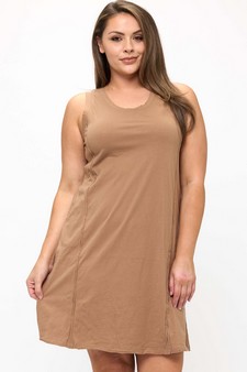 ETA 06/06/25 - Women's Easy Breeze Raw Edge Sleeveless Cotton Dress