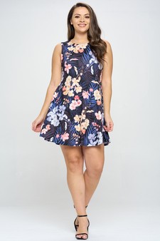 Women’s Shadow Garden Sleeveless Dress (XL only) style 5