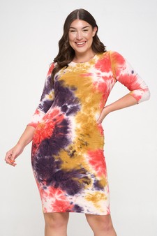 Women’s Feel the Fireworks Tie Dye Dress (XL only)