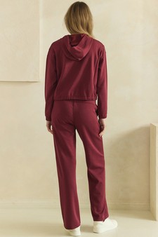 ETA 08/13/26 - Lightweight Modal Scuba Zip-Up Hooded Jacket and Bottom Set style 2