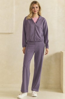 ETA 08/13/26 - Lightweight Modal Scuba Zip-Up Hooded Jacket and Bottom Set