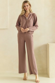 ETA 08/13/26 - Lightweight Modal Scuba Zip-Up Hooded Jacket and Bottom Set
