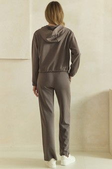 ETA 08/13/26 - Lightweight Modal Scuba Zip-Up Hooded Jacket and Bottom Set style 2