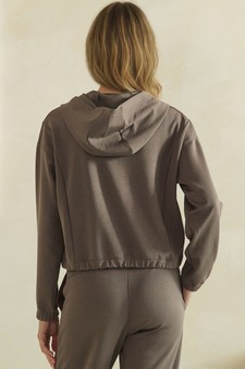 ETA 08/13/26 - LightWeight Modal Scuba Zip-Up Hooded Jacket (XL only) style 2