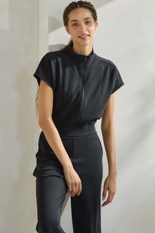 Women's UltraChic Sofie Soft Shortsleeve Jumpsuit style 4