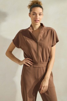 Women's UltraChic Sofie Soft Shortsleeve Jumpsuit style 4
