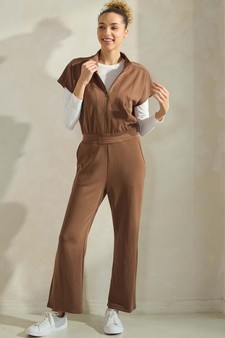 Women's UltraChic Sofie Soft Shortsleeve Jumpsuit style 5