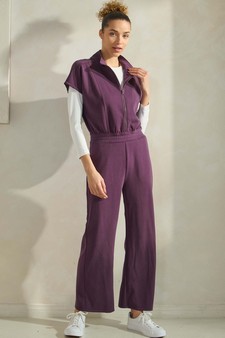 Women's UltraChic Sofie Soft Shortsleeve Jumpsuit style 5