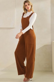 Women's The Classic Relaxed Wide-Leg Corduroy Overalls style 3
