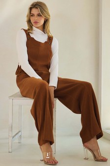 Women's The Classic Relaxed Wide-Leg Corduroy Overalls style 5