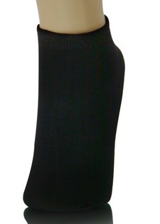 SOLID BLACK ANKLE CUT SOCKS