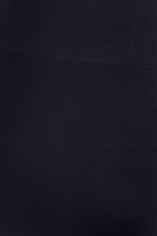 Lady's Solid Color Seamless Capri Legging style 4