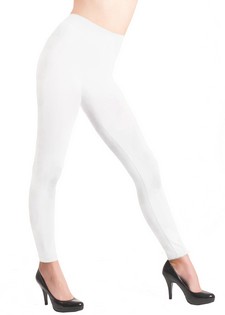 WHITE SEAMLESS LEGGINGS