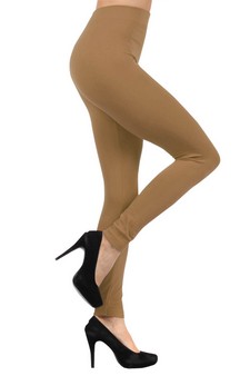 Solid Color Seamless Fleece Lined Legging