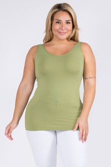 Lady's V or U Neckline Reversible Seamless Tank