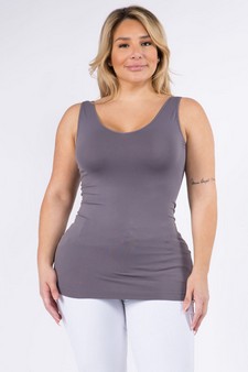 Lady's V or U Neckline Reversible Seamless Tank