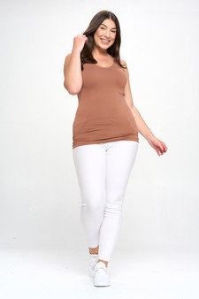 Lady's V or U Neckline Reversible Seamless Tank style 5