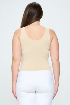 ETA 09/04/26 - Lady's V or U Neckline Reversible Seamless Tank style 3